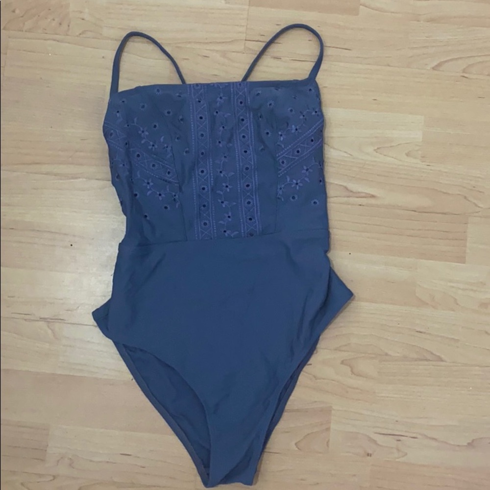 Blue bathing suit